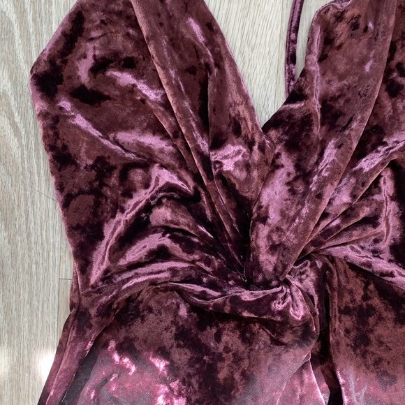 Zara Purple Soft Velvet BodyCon  SIZE S - Picture 6 of 7
